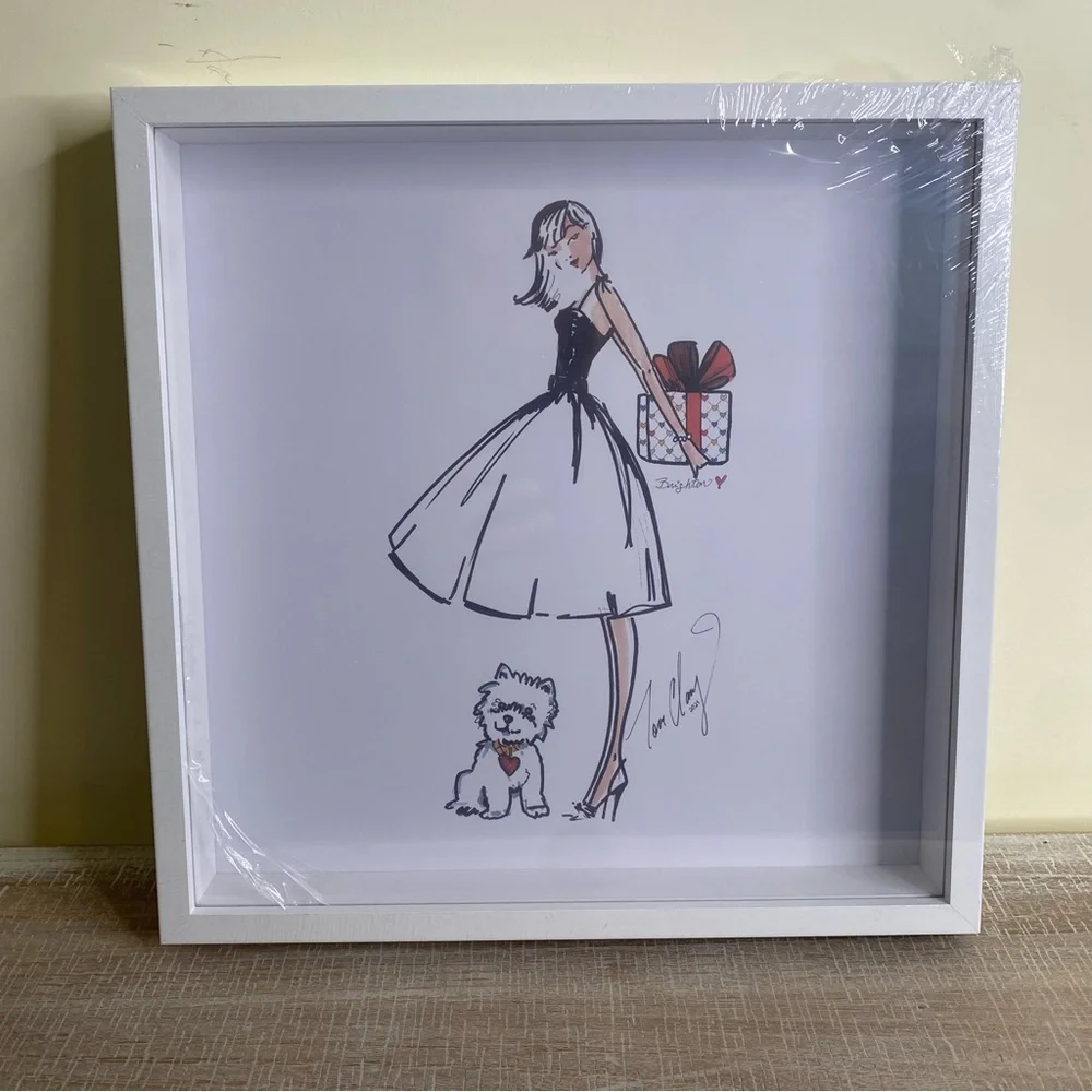 NWT BRIGHTON Framed Art Picture By Tom Clancy 12x12 Dog Present 2024 NEW 3280 - Picture 1 of 9